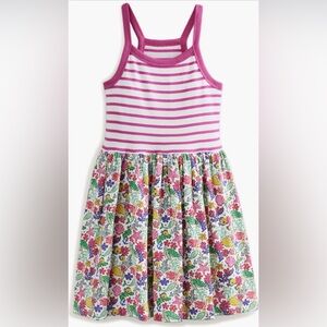 Mini Boden Girls' 4-5Y Hotchpotch Print Cotton Tank Dress